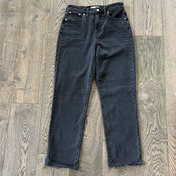 Madewell Curvy Perfect Vintage Straight Jean in Lunar Wash like new 29 tall - Picture 1 of 11